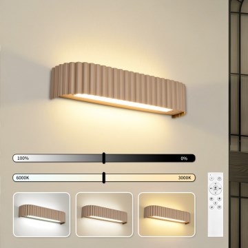 BRILAGI - Dimmbare LED-Wandleuchte FALCON MODERN LED/14W/230V 3000-6000K 40 cm beige + Fernbedienung