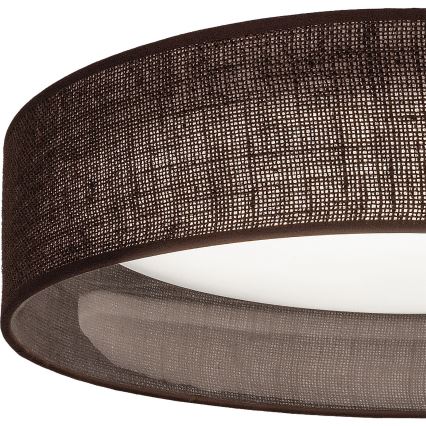 BRILAGI - dimmbare LED-Deckenleuchte VELVET SMARTIX LED/36W/230V 3000–6000K Ø 55 cm braun Wi-Fi Tuya Beacon + Fernbedienung