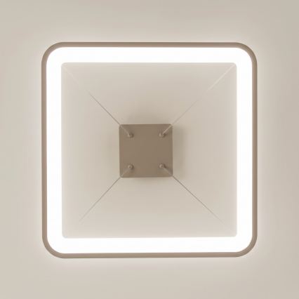BRILAGI - LED-dimmbare Pendelleuchte mit Seilaufhängung FALCON SLIM LED/50W/230V 3000-6500K 50x50 cm beige + Fernbedienung