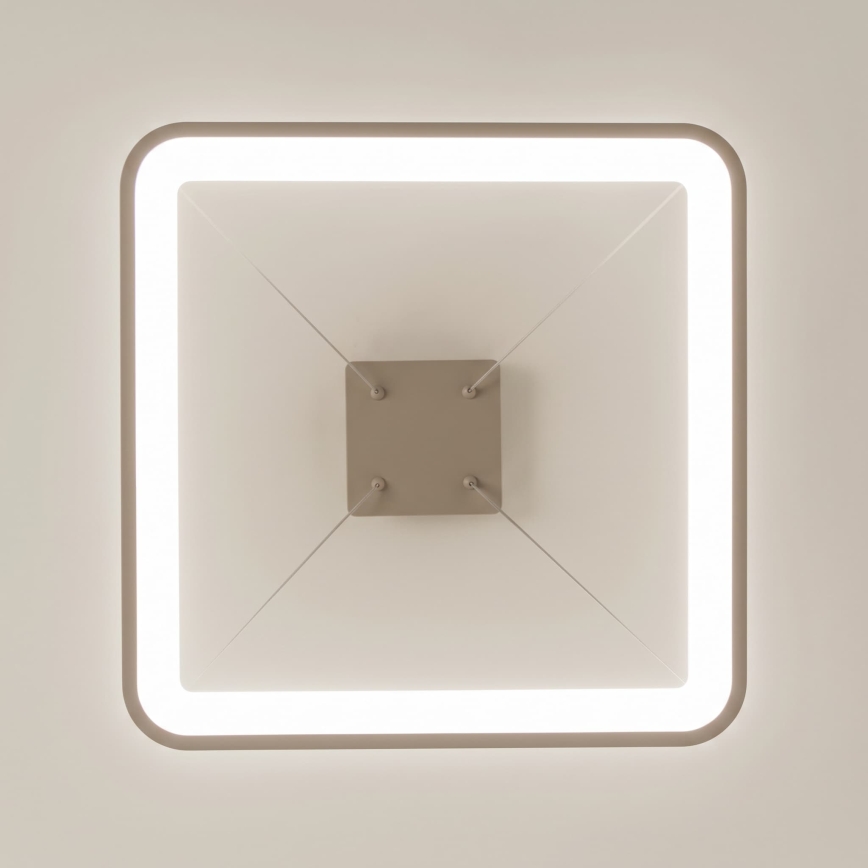 BRILAGI - LED-dimmbare Pendelleuchte mit Seilaufhängung FALCON SLIM LED/50W/230V 3000-6500K 50x50 cm beige + Fernbedienung