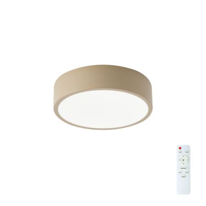 Brilagi - LED-dimmbare Deckenleuchte POOL LED/18W/230V 3000-6000K 20 cm beige + Fernbedienung