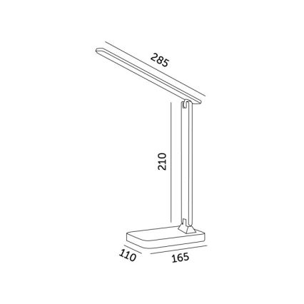 Brilagi - Dimmbare RGBW-LED-Tischlampe MODO LED/7W/5V 3000/4000/6500K weiß