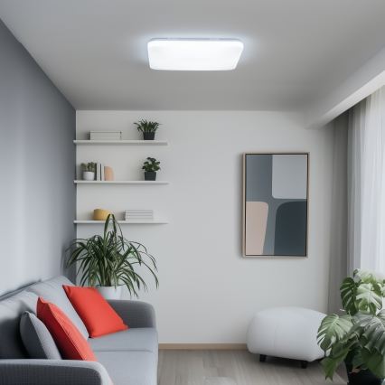 Brilagi - Dimmbare SMART-LED-Deckenleuchte LED/36W/230V 53x53 cm 3000-6000K Wi-Fi Tuya Beacon + Fernbedienung