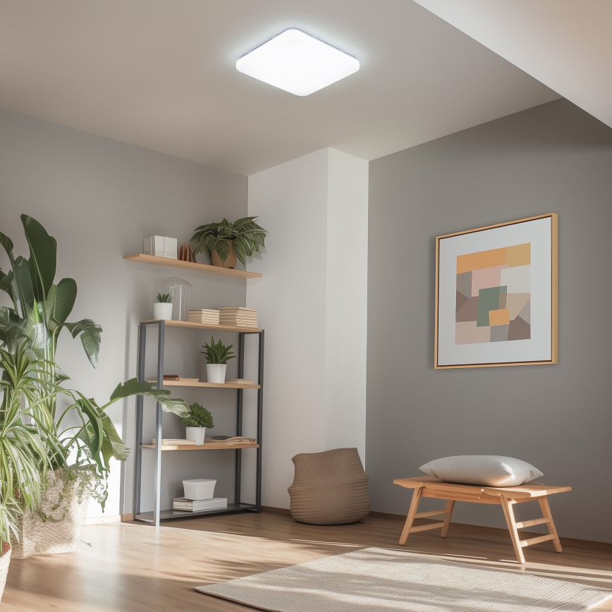 Brilagi - Dimmbare SMART-LED-Deckenleuchte LED/36W/230V 53x53 cm 3000-6000K Wi-Fi Tuya Beacon + Fernbedienung