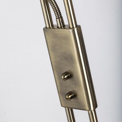 Brilagi - Dimmbare Stehlampe SCARLETT 1xR7s/230W/230V + 1xG9/40W bronzefarben