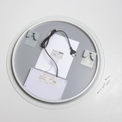 Brilagi - LED-beheizter Badezimmerspiegel CLARA ECO LED/12 W/230 V Ø 60 cm IP44 CRI 90 dimmbar + CCT