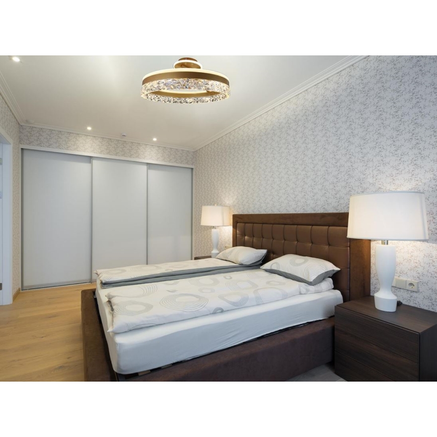 Brilagi - Dimmbarer LED-Anbau-Kronleuchter LED/86W/230V 3000-6500K golden + Fernbedienung