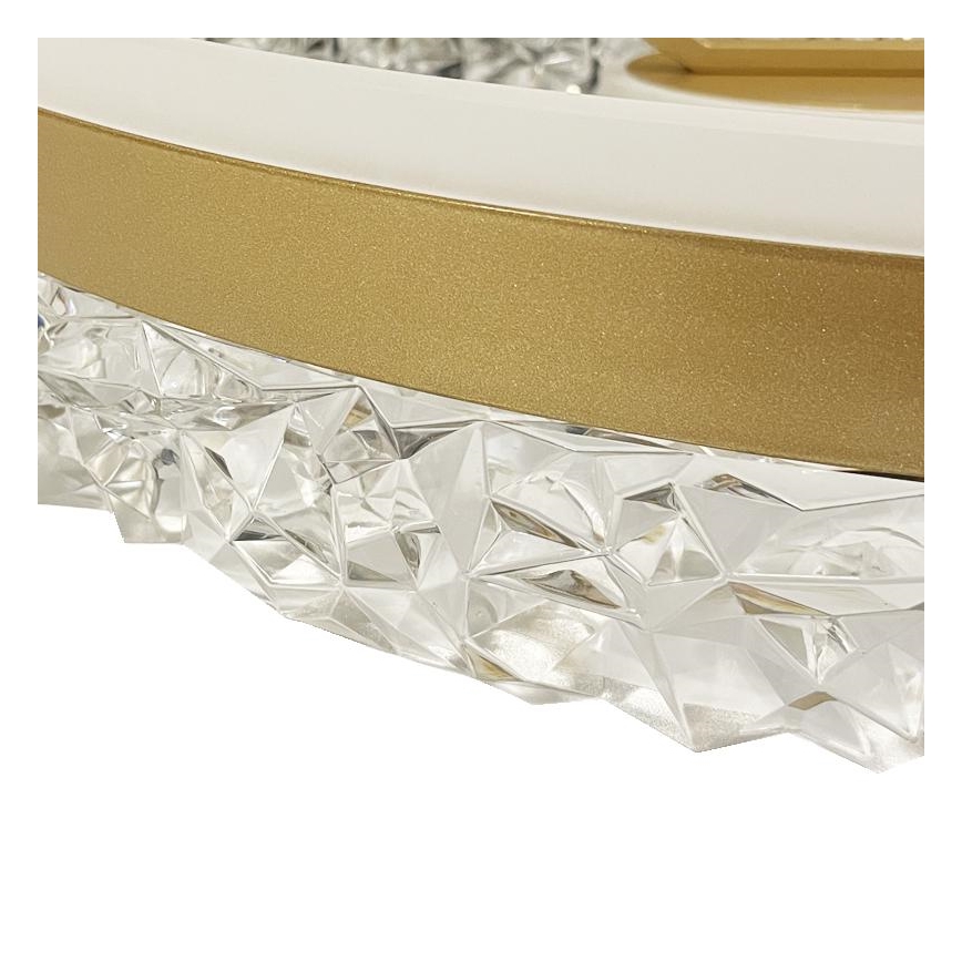 Brilagi - Dimmbarer LED-Anbau-Kronleuchter LED/86W/230V 3000-6500K golden + Fernbedienung