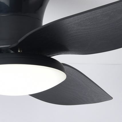 Brilagi - Dimmbarer LED-Deckenventilator LED/30W/230V 3000-6500K schwarz + Fernbedienung