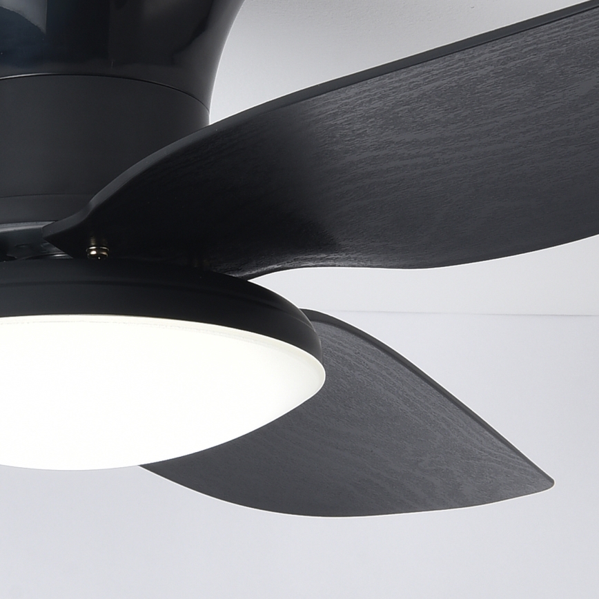 Brilagi - Dimmbarer LED-Deckenventilator LED/30W/230V 3000-6500K schwarz + Fernbedienung