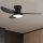 Brilagi - Dimmbarer LED-Deckenventilator LED/30W/230V 3000-6500K schwarz + Fernbedienung