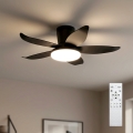 Brilagi - Dimmbarer LED-Deckenventilator LED/32W/230V 3000-6500K Ø 95 cm schwarz + Fernbedienung