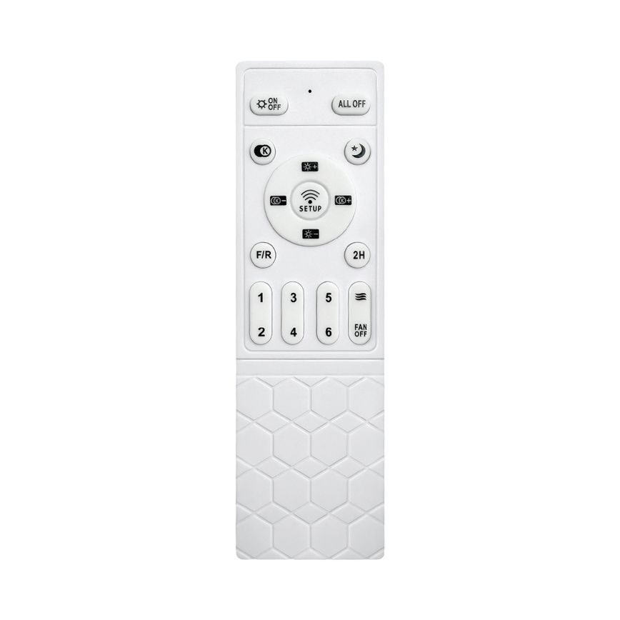 Brilagi - LED dimmbarer Deckenventilator LED/34W/230V 106 cm schwarz/braun + Fernbedienung