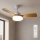 Brilagi - Dimmbarer LED-Deckenventilator LED/34W/230V 3000-6500K Ø 106 cm weiß/braun + Fernbedienung