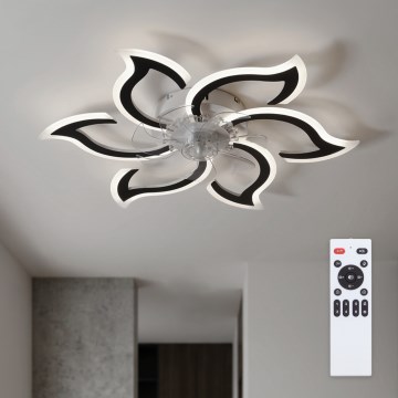 Brilagi - Dimmbarer LED-Deckenventilator LED/34W/230V Ø 83 cm schwarz + Fernbedienung