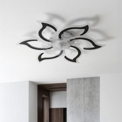 Brilagi - LED-dimmbarer Deckenventilator LED/34W/230V 3000-6500K Ø 83 cm schwarz + Fernbedienung
