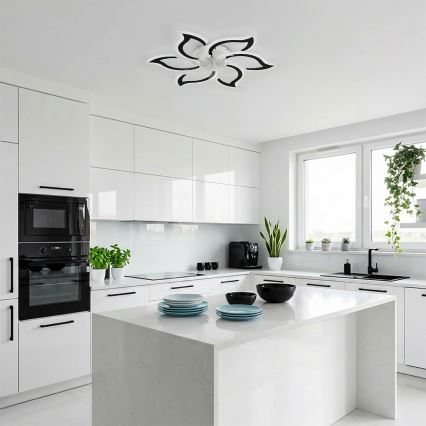 Brilagi - LED-dimmbarer Deckenventilator LED/34W/230V 3000-6500K Ø 83 cm schwarz + Fernbedienung