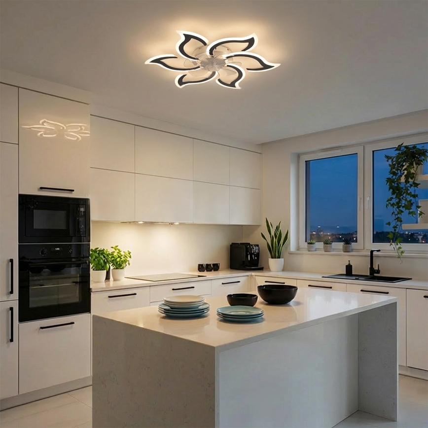 Brilagi - LED-dimmbarer Deckenventilator LED/34W/230V 3000-6500K Ø 83 cm schwarz + Fernbedienung