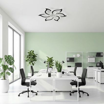 Brilagi - LED-dimmbarer Deckenventilator LED/34W/230V 3000-6500K Ø 83 cm schwarz + Fernbedienung