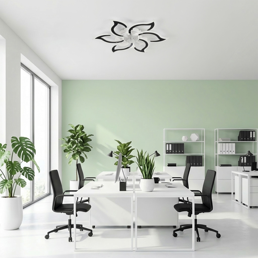Brilagi - LED-dimmbarer Deckenventilator LED/34W/230V 3000-6500K Ø 83 cm schwarz + Fernbedienung