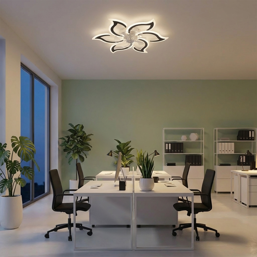 Brilagi - LED-dimmbarer Deckenventilator LED/34W/230V 3000-6500K Ø 83 cm schwarz + Fernbedienung