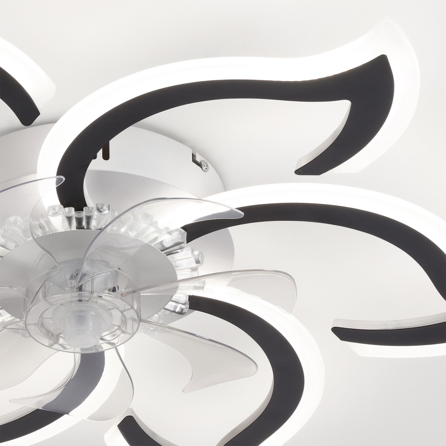 Brilagi - LED-dimmbarer Deckenventilator LED/34W/230V 3000-6500K Ø 83 cm schwarz + Fernbedienung