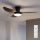 Brilagi - Dimmbarer LED-Deckenventilator LED/38W/230V 100 cm schwarz/braun + Fernbedienung