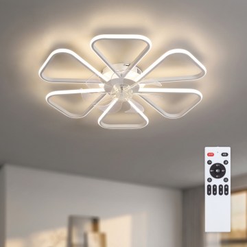 Brilagi - Dimmbarer LED-Deckenventilator LED/38W/230V Ø 76 cm weiß + Fernbedienung