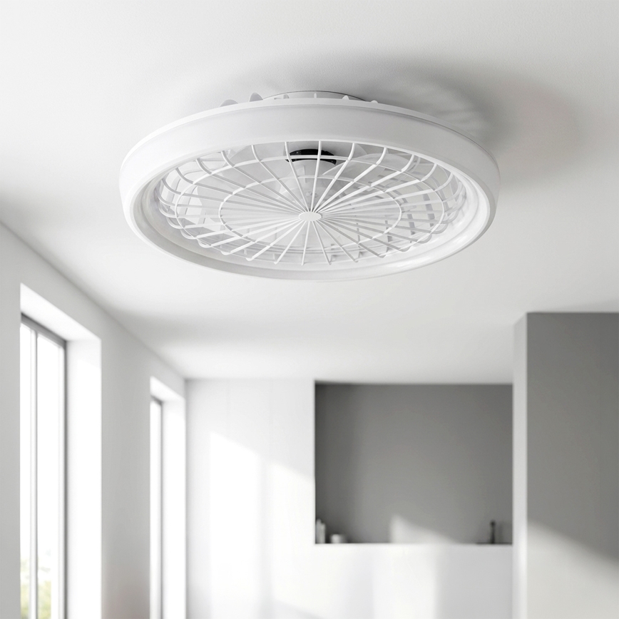 Brilagi - dimmbarer LED-Deckenventilator LED/40W/230V 3000–6500K Ø 48 cm weiß + Fernbedienung