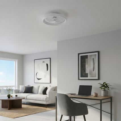 Brilagi - dimmbarer LED-Deckenventilator LED/40W/230V 3000–6500K Ø 48 cm weiß + Fernbedienung
