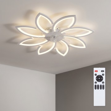 Brilagi - Dimmbarer LED-Deckenventilator LED/43W/230V 3000-6500K Ø 90 cm weiß + Fernbedienung