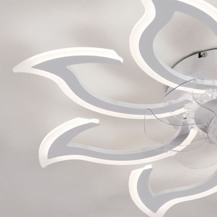 Brilagi - Dimmbarer LED-Deckenventilator LED/44W/230V 3000-6500K Ø 90 cm weiß + Fernbedienung