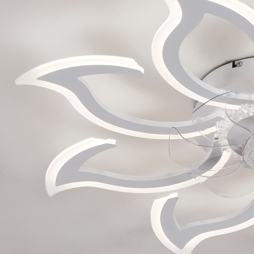 Brilagi - Dimmbarer LED-Deckenventilator LED/44W/230V 3000-6500K Ø 90 cm weiß + Fernbedienung