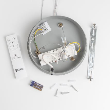 Brilagi - Dimmbarer LED-Hängekronleuchter FALCON LED/40W/230V 3000-6500K grau + Fernbedienung