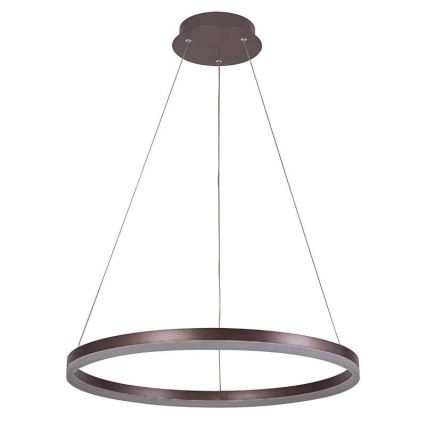 Brilagi - Dimmbarer LED-Kronleuchter an Schnur CIRCLE LED/42W/230V 3000-6500K braun + Fernbedienung
