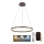 Brilagi - Dimmbarer LED-Kronleuchter an Schnur CIRCLE LED/42W/230V 3000-6500K braun + Fernbedienung