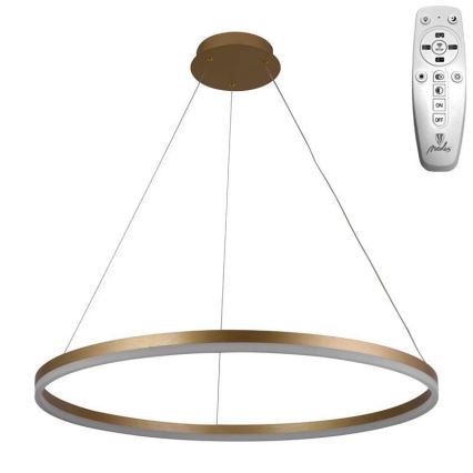 Brilagi - Dimmbarer LED-Kronleuchter CIRCLE LED/55W/230V 3000-6500K golden + Fernbedienung