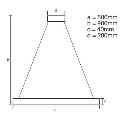 Brilagi - Dimmbarer LED-Kronleuchter CIRCLE LED/55W/230V 3000-6500K golden + Fernbedienung