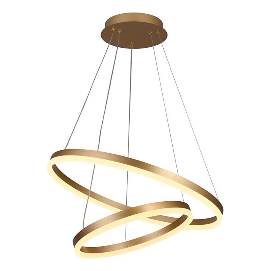 Brilagi - Dimmbarer LED-Kronleuchter CIRCLE LED/70W/230V 3000-6500K golden + Fernbedienung