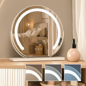 BRILAGI - Dimmbarer LED-Make-up-Spiegel CALIFORNIA LED/14W/230V 3000/4000/6500K 41x40 cm weiß