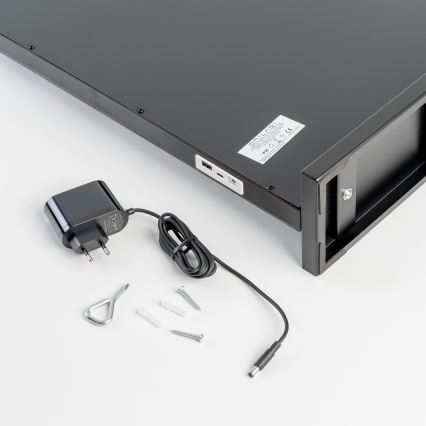 BRILAGI - dimmbarer LED-Make-up-Spiegel HOLLYWOOD LED/15W/230V CCT + 2x USB 55x77 cm schwarz