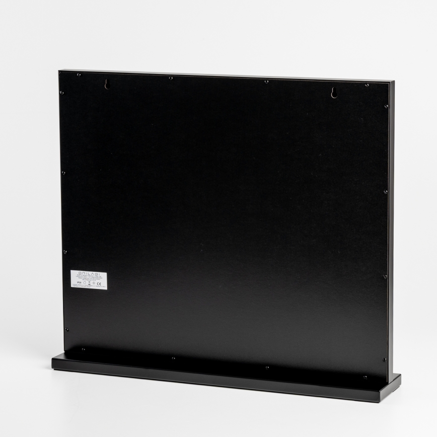 BRILAGI - dimmbarer LED-Make-up-Spiegel HOLLYWOOD LED/15W/230V CCT + 2x USB 60x50 cm schwarz