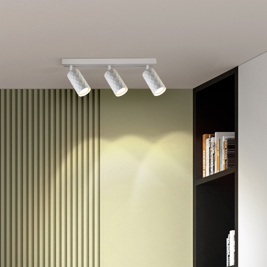 Brilagi - LED RGBW dimmbarer Einbaustrahler SELE DIAMANT 3xGU10/6W/230V 3000K weiß + Fernbedienung