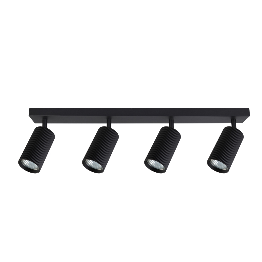 Brilagi - LED RGBW dimmbarer Einbaustrahler SELE MODERN 4xGU10/4,8W/230V 3000K schwarz + Fernbedienung