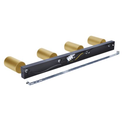 Brilagi - LED RGBW dimmbarer Einbaustrahler SELE GOLDEN 4xGU10/4,8W/230V 3000K schwarz/gold + Fernbedienung