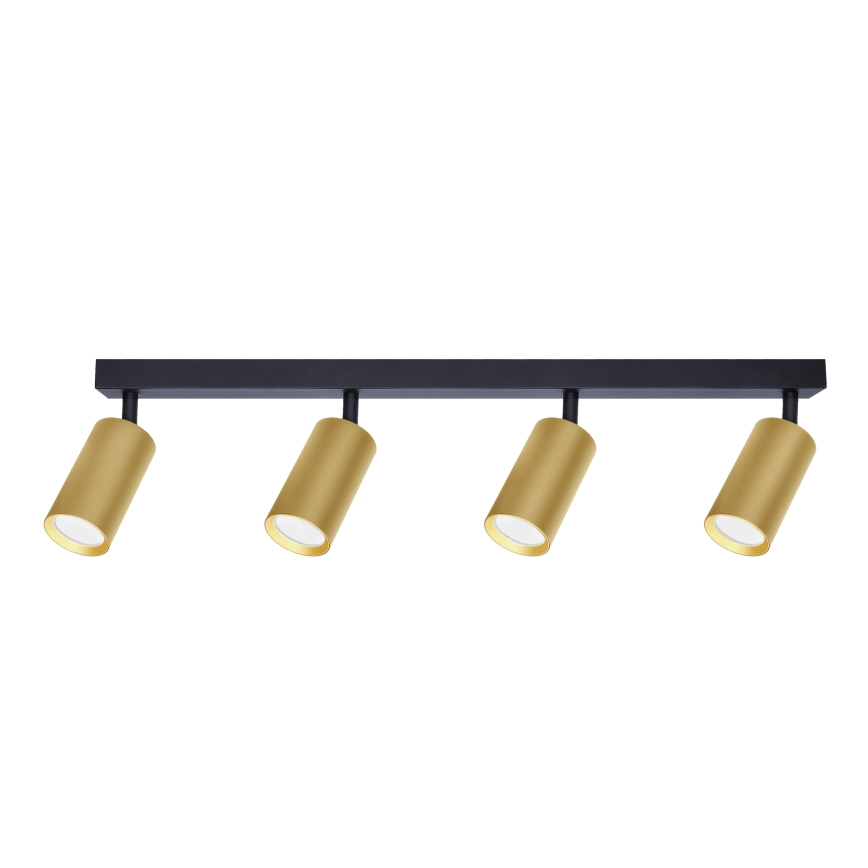 Brilagi - LED RGBW dimmbarer Einbaustrahler SELE GOLDEN 4xGU10/6W/230V 3000K schwarz/gold + Fernbedienung