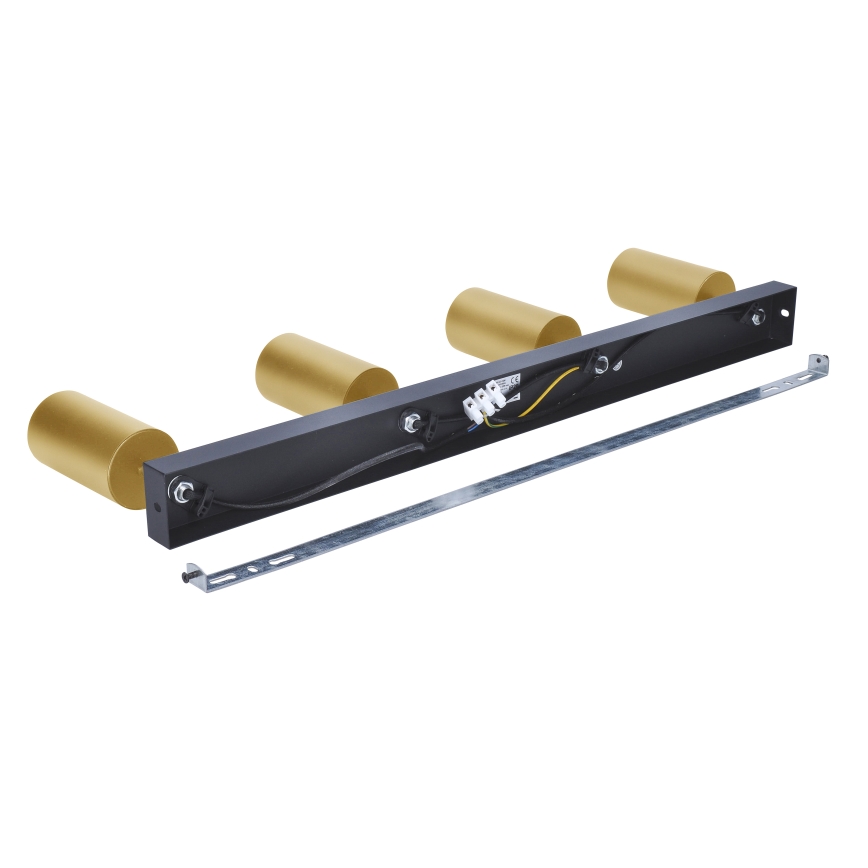 Brilagi - LED RGBW dimmbarer Einbaustrahler SELE GOLDEN 4xGU10/6W/230V 3000K schwarz/gold + Fernbedienung