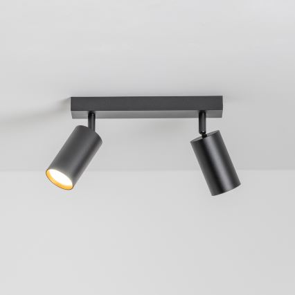 Brilagi - LED RGBW Dimmbarer Einbauspot SELE 2xGU10/6W/230V 3000K schwarz/gold + Fernbedienung