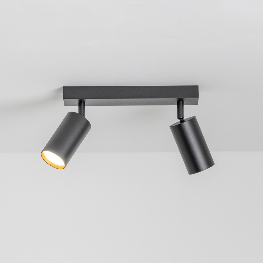 Brilagi - LED RGBW Dimmbarer Einbauspot SELE 2xGU10/6W/230V 3000K schwarz/gold + Fernbedienung