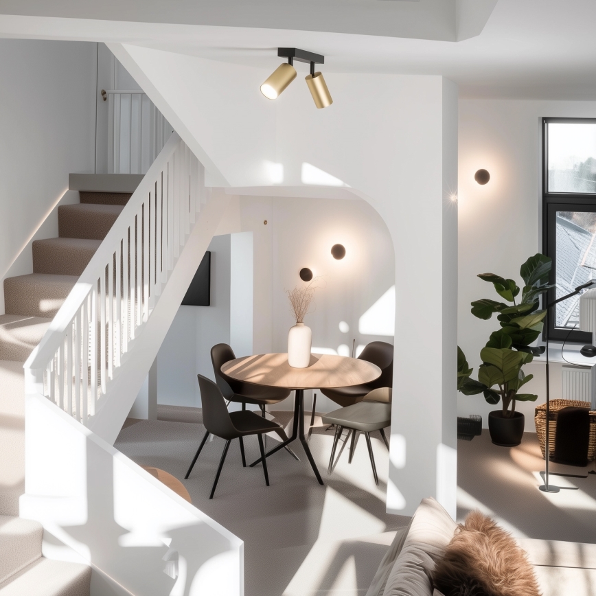 Brilagi - LED-dimmbare Spotleuchte SELE GOLDEN 2xGU10/6,5W/230V 2700-6500K schwarz/gold